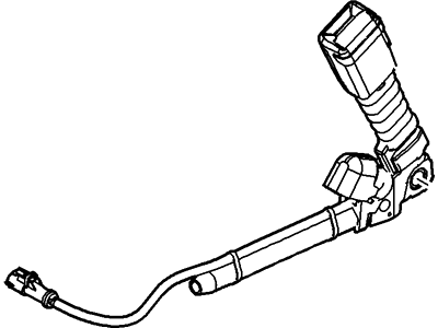 Ford 8T4Z-7861203-AB Buckle Assy - Seat Belt