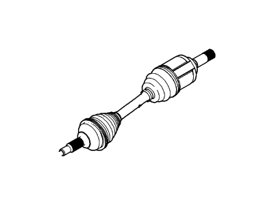 Ford BB5Z-3B437-D Shaft - Front Axle, Driver Side