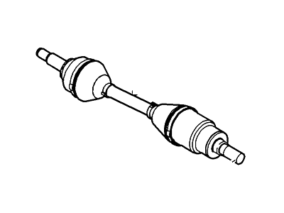 Ford DG1Z-4K138-A Shaft Assembly, Passenger Side DG1Z-4K138-A Ford Shaft Assembly, Passenger Side Illustration 1 of 1