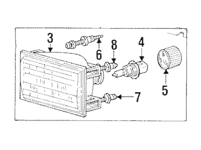 Lincoln Town Car Headlight - FOVY-13008-A