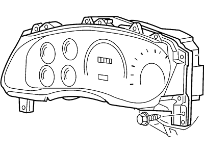 Ford F8UZ-10849-KR Instrument Cluster