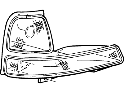 Ford XL5Z-13201-AACP Parking Light - Without Bulb       