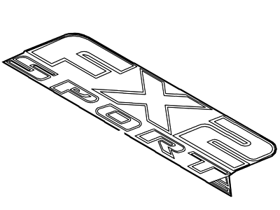 Lincoln 8L3Z-9925622-AA Decal - Name Plate