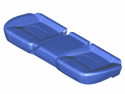 Ford FS7Z-5463804-AC Cover Assy - Rear Seat Cushion