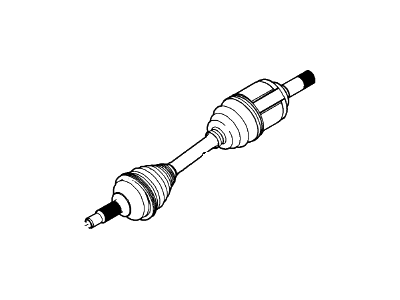 Ford BB5Z-3B437-D Shaft - Front Axle