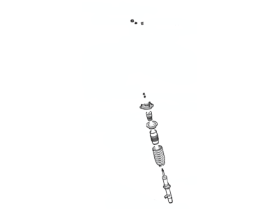 Lincoln GU2Z-18A092-BE Strut - Loaded Assembly