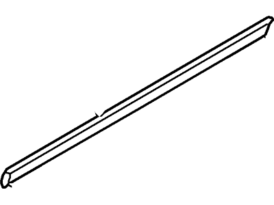 Ford YL8Z-7820934-AAA Moulding - Door Outside Belt, Outer Passenger Side