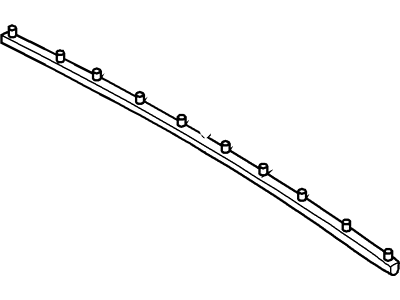 Mercury 2L8Z-7802254-AA Weatherstrip - Door - Lower