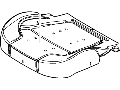 Ford AG1Z-54632A22-F Cover And Pad - Front Seat Back