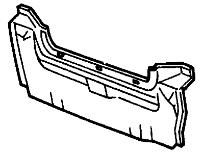 Ford F4BZ6140320A Panel - Back