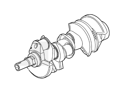 Ford 1W7Z-6303-CA Crankshaft Assy