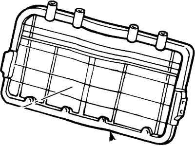 Mercury XF5Z-12613A38-AA Frame And Spring - Rear