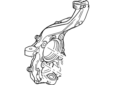 Ford 2L1Z-3K186-BA Knuckle - Front Wheel, Driver Side 2L1Z-3K186-BA Ford Knuckle - Front Wheel, Driver Side Illustration 1 of 1