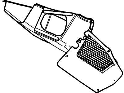 5G7Z-6301902-BA Ford Duct - Air, Passenger Side Illustration 1 of 1