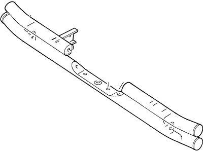 1994 Ford Bronco Bumper - YL3Z-17906-AAE