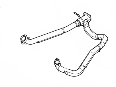 GC2Z-5246-A Ford Front Pipe Illustration 1 of 1