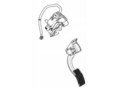 Ford AL3Z-9F836-C Pedal And Bracket - Accelerator