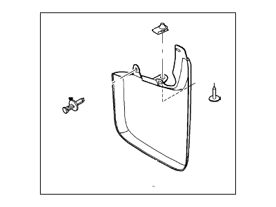 Ford CL3Z-16A550-G Kit - Mudflap