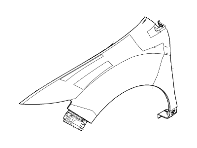 Lincoln BA1Z-16005-A Fender Assy - Front