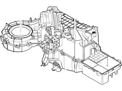 Ford 7L1Z-19B555-DA Evaporator And Housing Assy
