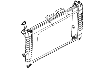 Ford Tempo Radiator - F23Z-8005-B