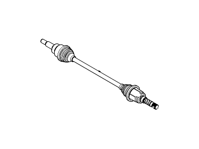 Lincoln DT4Z-4K139-A Shaft Assy - Rear Axle