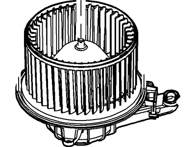 Ford CL1Z-19805-A Fan And Motor Assembly, Front