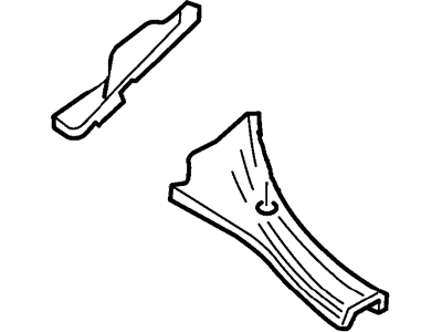 Ford YS4Z-5402229-AC Grille - Cowl Top, Driver Side
