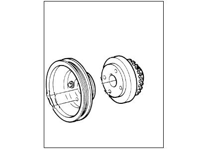 Ford F65Z-6B321-AB Pulley - Crankshaft                