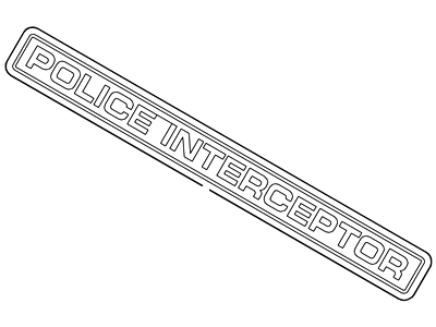 Ford XW7Z-5442528-AA Name Plate