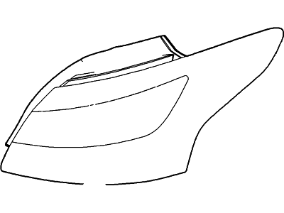 Ford CV6Z-13404-A Lamp Assembly - Rear, Stop And Flasher, Passenger Side