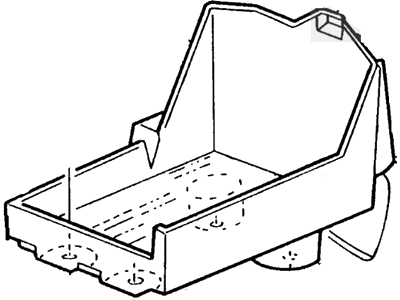 Ford F8DZ10A666AA Battery Tray Brace