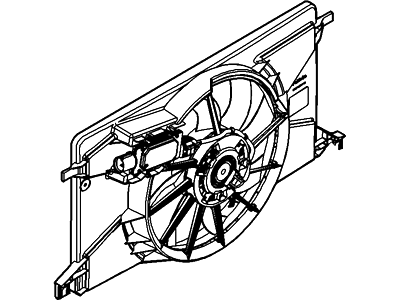 Ford BV6Z-8C607-K Motor And Fan Assy - Engine Cooling