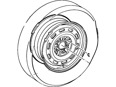 Ford Probe Spare Wheel - E92Z1007D