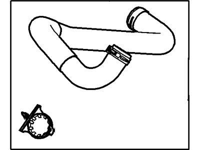 Mercury 8L2Z-8286-A Hose - Radiator
