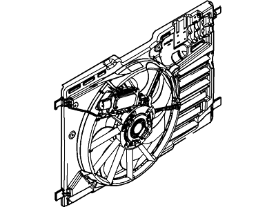 Ford CV6Z-8C607-B Motor And Fan Assy - Engine Cooling
