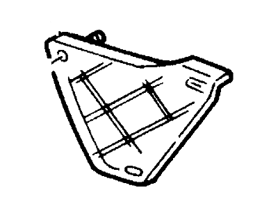 Ford F8OZ-17E814-AA Bumper Cover Reinforcement, Passenger Side