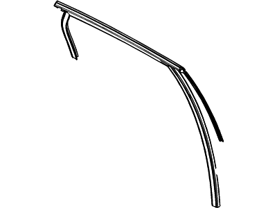 CV6Z-5825766-A Ford Run - Door Glass, Passenger Side Illustration 1 of 1