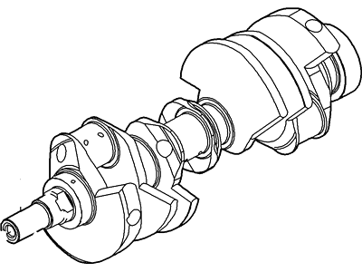 Mercury 2C5Z-6303-BA Crankshaft