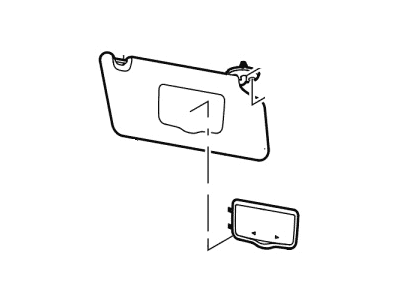 Ford GB5Z-7804105-AB Visor Assy - Sun