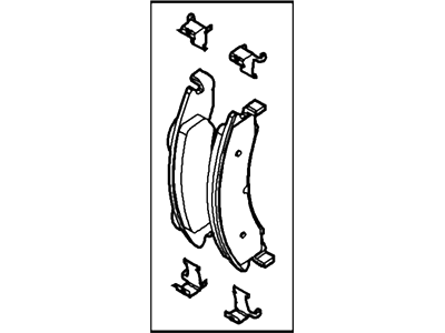 Ford E-350 Super Duty Brake Pads - 8C2Z-2V200-D