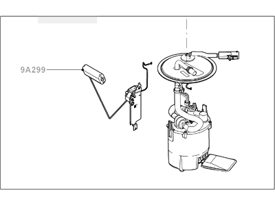 Mercury 8M6Z-9H307-A Sender And Pump Assy