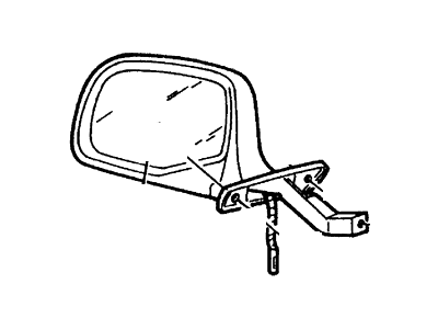Ford F2TZ-17696-F Mirror, Rear Outer Driver Side