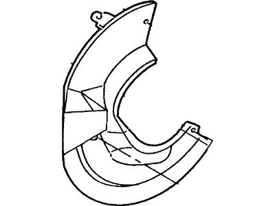 Ford F5AZ-2K005-A Splash Shield, Driver Side