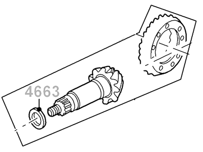 Ford 8L3Z-4209-N Gear And Pinion Assy - Driving