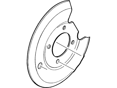 Mercury Mystique Brake Backing Plate - XS8Z2C028AA