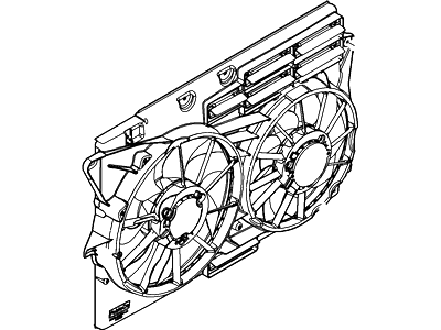 Ford DB5Z-8C607-A Motor And Fan Assy - Engine Cooling