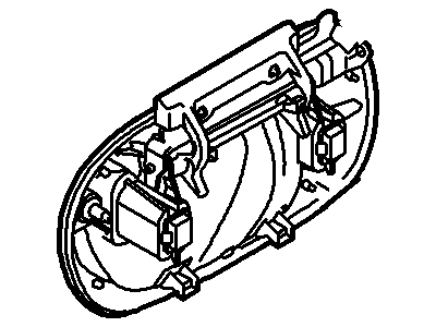 Ford 6L1Z-7826604-AAA Handle Assembly - Door - Outer, Passenger Side