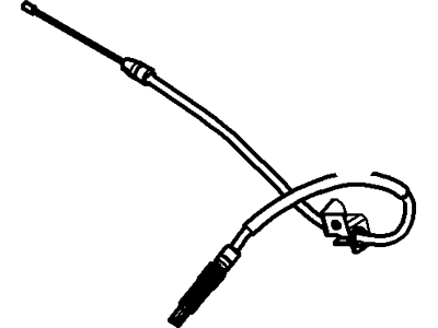 Mercury Parking Brake Cable - 6F9Z-2A635-K