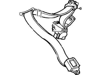 2002 Lincoln Continental Seat Belt - YF3Z-54611B69-AAA
